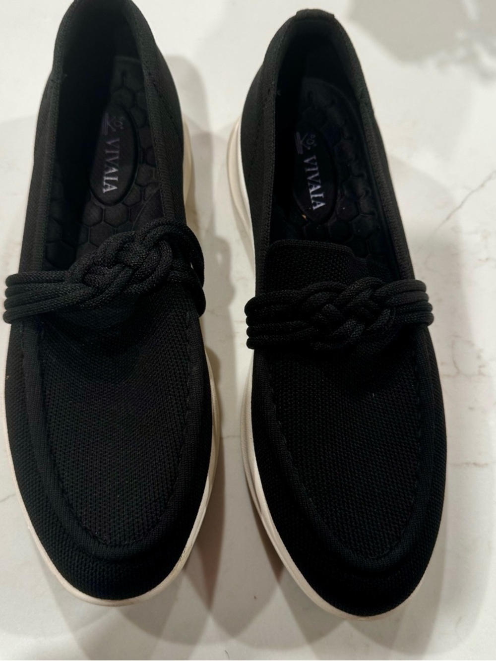 Vivaia walker pro knot hybrid penny loafer size 39 (8.5 according to their site)